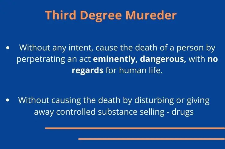 Degrees Of Murders Examples