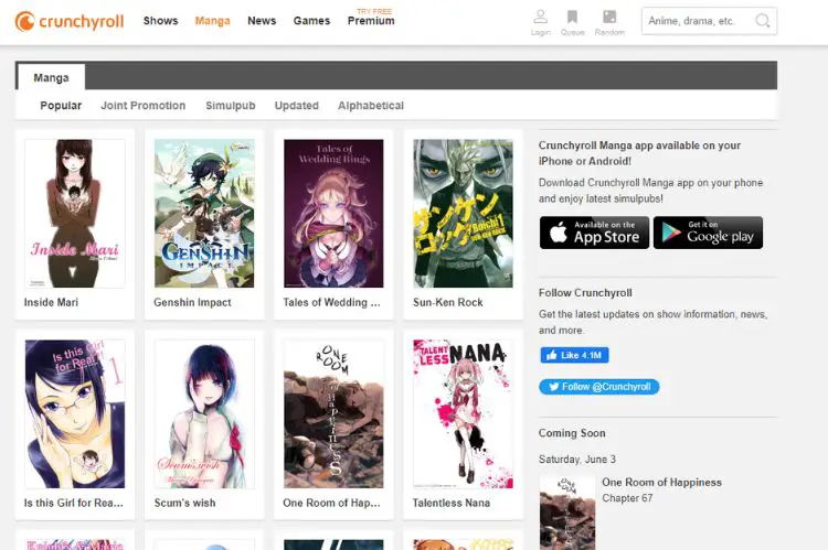 Crunchyroll Manga-Reaperscans Alternatives
