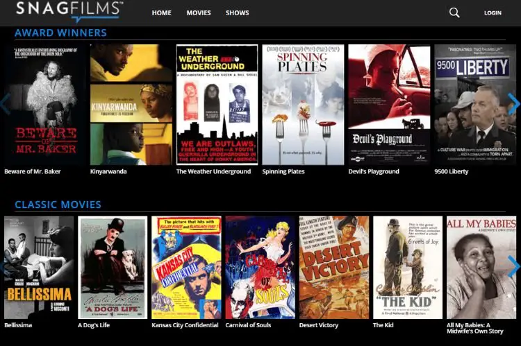 SnagFilms-Watch32 Alternatives