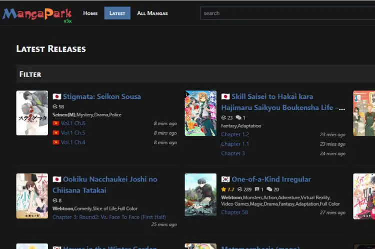 MangaPark-1stkissmanga Alternatives