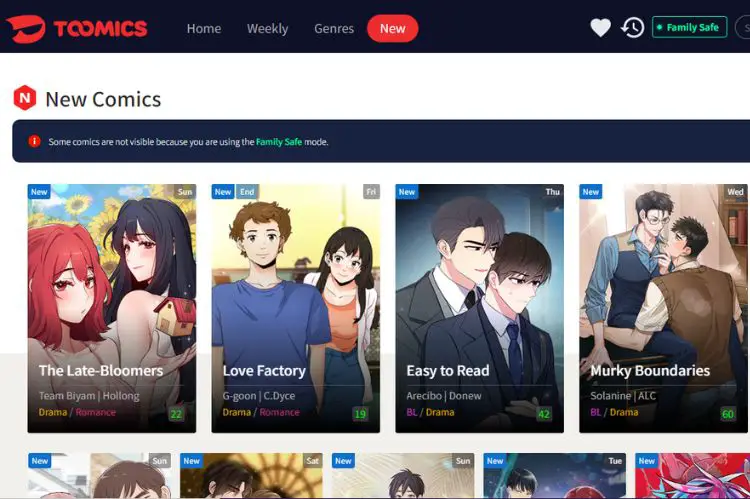 Toomics-Harimanga Alternatives