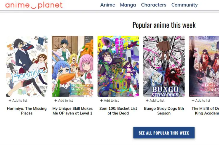 Anime-Planet-7anime Alternatives