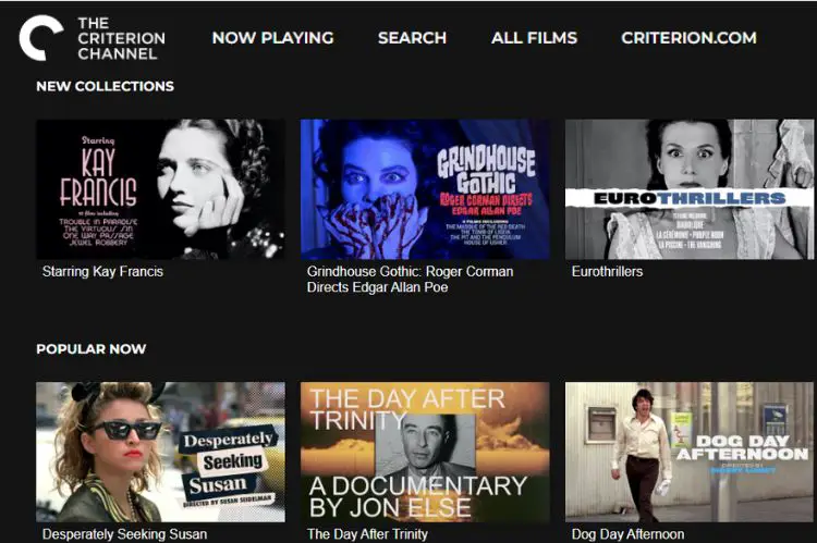 Criterion Channel-Moviejoy Alternatives