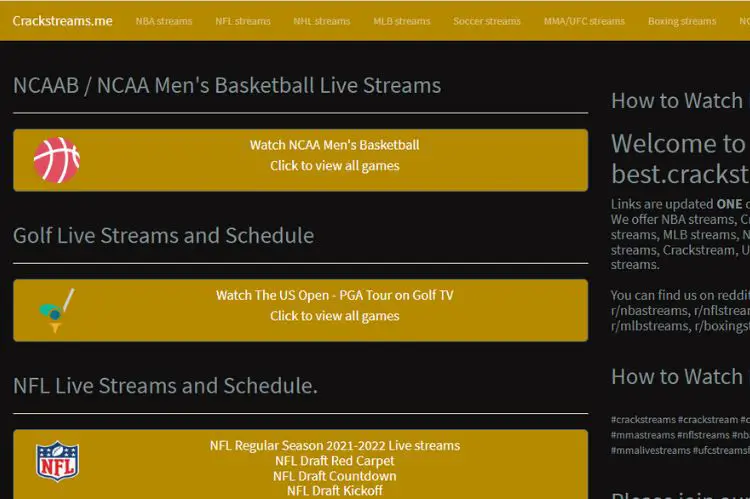 CrackStreams-StopStream Alternatives