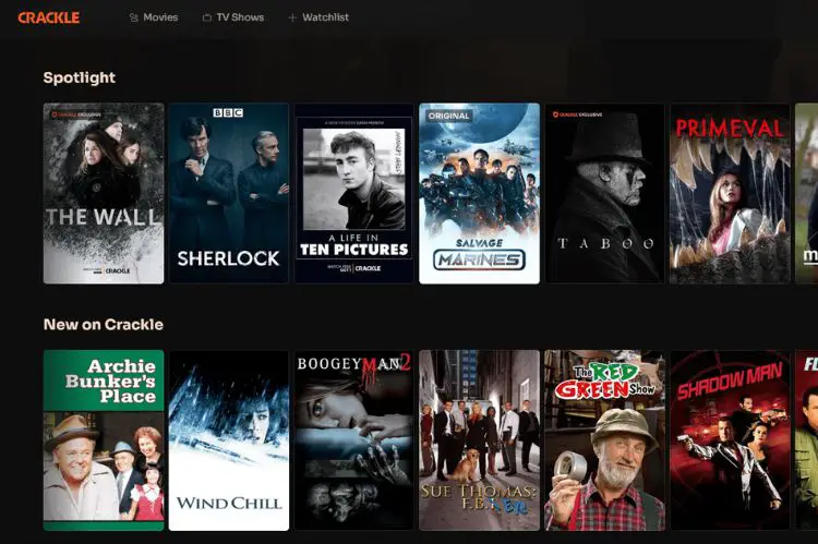 Crackle-1movieshd Alternatives