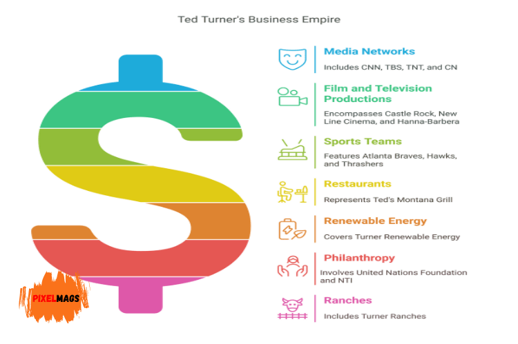 Infographic Companies Owned by Ted Turner