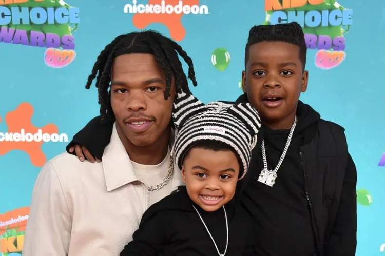 Lil Baby with two sons