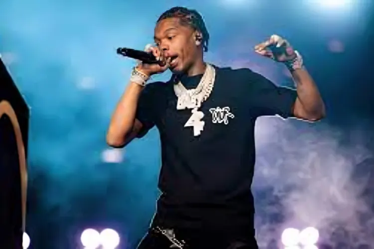 Lil Baby with platinum album