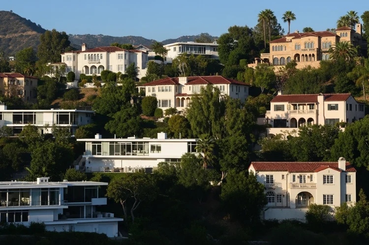 A diverse selection of Hollywood Hills homes including mid-century modern houses.