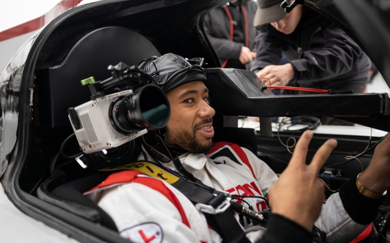 race driver future journey sunset