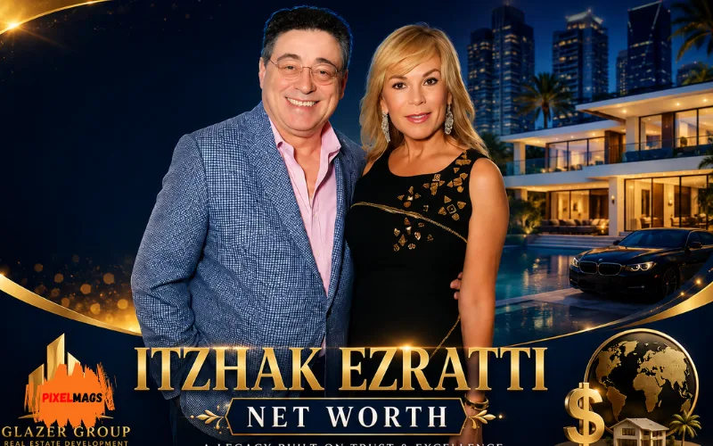 Itzhak Ezratti and spouse with luxury home, symbolizing real estate wealth and net worth.